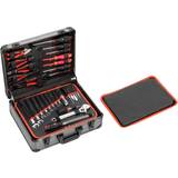 Gedore Tool Kits Gedore Werkzeugkoffer ALLROUND 138-tlg.Mont.Aluminiumrahmenkoffer RED Tool Kit