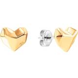 Calvin Klein Heart Stud Earrings - Gold