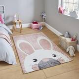 Fabrics Kid's Room Think Rugs 80x150cm Brooklyn Kids 20341 in Hand Carved Durable Children Mats