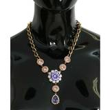 Dolce & Gabbana Brass Crystal Pearl Pendants