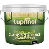 Cuprinol Black - Wood Paints Cuprinol Quick Drying Cladding & Fence Opaque Wood Paint Black 10L