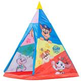 Simba Play Tent Simba John 71107 Tipi Spielzelt Kinderzelt Teepee Paw Patrol Play Tent with Chase, Zuma and Rubble in Officially Licensed Motif