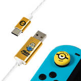 Numskull Official Minions LED USB C Cable & Thumb Grips Multi Format Universal