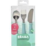 Beaba Changing Tables Beaba Set of 3 stainless steel airy green cutlery