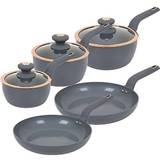 Plastic Cookware Sets Tower Cavaletto Grey Cookware Set with lid 5 Parts