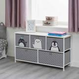 Grey Storage Boxes Kid's Room Liberty House Toys Kids 5 Drawer Arctic Storage Chest Unit