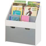 Grey Bookcases Kid's Room SoBuy Bookcase with Storage Drawer