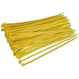 Cable Ties Sealey CT20048P100Y Cable Ties 200 x 4.8mm Yellow Pack Of 100