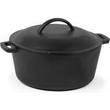 Commercial Chef Pre-Seasoned with lid 4.73 L 26.4 cm