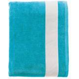 Sols Lagoon Cotton Beach Towel Bath Towel White, Turquoise