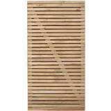 Wood Gates Forest Garden Double Slatted Gate 90x180cm