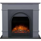 Adam Electric Fireplaces Adam Chesterfield Electric Fireplace Suite in Grey & Charcoal Grey, 44 Inch