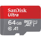 64 GB - Class 10 Memory Cards SanDisk Ultra microSDXC Class 10 UHS-I U1 A1 140MB/s 64GB +SD adapter