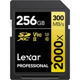 SDXC Memory Cards LEXAR Professional SDXC Class 10 UHS-II U3 V90 300/260MB/s 256GB