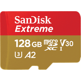 Memory Cards SanDisk Extreme microSDXC Class 10 UHS-I U3 V30 A2 190/90MB/s 128GB