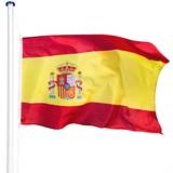 tectake Flagpole Spain 5.6m