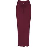 SKIMS Soft Lounge Ruched Long Skirt - Wine