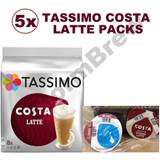 Tassimo costa latte coffee Tassimo Costa Latte Pods Per Pack