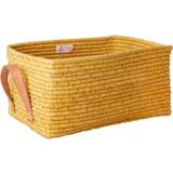 Rice Raffia Rectangular Basket w.