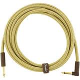 Fender Deluxe Series 10 foot Angled Instrument Cable, Tweed