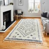 Fringes Carpets Think Rugs Aspen 1537 Grey, White 80x150cm