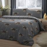 Duvet Covers Fusion Highland Cow Duvet Cover Yellow, Grey (200x200cm)