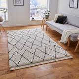 Rectangular Carpets & Rugs Think Rugs Boho 8280 Black, White 120x170cm