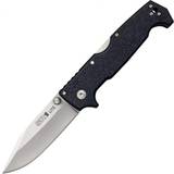 Right Hunting Knives Cold Steel SR1 Series Tactical Folding Knife with Tri-Ad Lock Pocket Clip, SR1 Lite Hunting Knife
