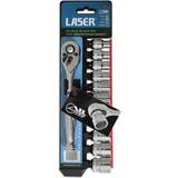 Laser Head Socket Wrenches Laser Alldrive Socket Set 3/8in. Drive Head Socket Wrench
