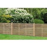 Welded Wire Fences Forest Garden Single Slatted Fence Panel 1800