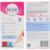 Veet Hair Removal Products Veet Pure Inspiration Wax Strips Legs & Body Sensitive 20-pack