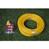 Garden hose pipe Kingfisher 15m Professional Gold Garden Hose Pipe & 4