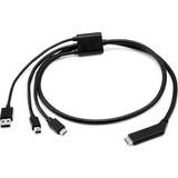 Cable Adapters - USB B Mini Cables HP USB B-USB A/USB B Mini/USB C 1m