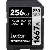 Sdxc 256gb LEXAR Professional SDXC Class 10 UHS-II U3 V60 250/60MB/s 256GB (1667x)