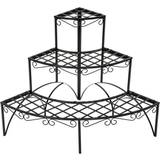 tectake Flower Shelf Round with 3 Levels