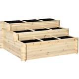 Pots & Planters OutSunny 3 Tier Raised Garden Bed Planter Box