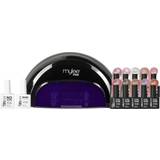 Nail Products Mylee Black Convex Curing Lamp Kit Bundle with Send Nudes Collection 13-pack