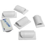 White Storage Boxes D-Line Cable Clips Self-Adhesive White Storage Box