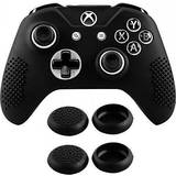 eXtremeRate Soft Anti-slip Silicone Case Cover Thumb Stick Grip Caps Protector Skins for Microsoft S/Xbox One X Controller