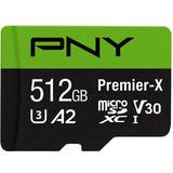 512gb sd card PNY Premier-X microSDXC Class 10 UHS-I U3 V30 A2 100/90 MB/s 512GB +SD Adapter