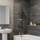 Clear Shower Wall Ceramica (BATSHWNBSCRL) 870x1415mm