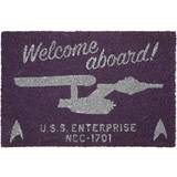 Purple Entrance Mats Star Trek Welcome Aboard! Doormat Purple cm