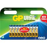 GP Batteries ultra plus alkaline aaa/lr03 blister with 10 1