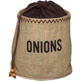 Fabric Tote Bags KitchenCraft Hessian Onion Preserving Bag Brown
