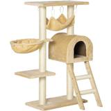 Pawhut Cat Tree for Cats Scratching Post Hammock Bed Basket