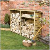 Rowlinson Pressure Treated Wooden 7X2 Log Store (Building Area )