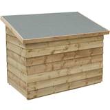 Rowlinson Overlap Wooden Patio Tool Storage Chest Box Garden (Building Area )