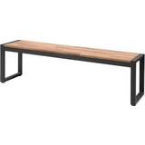 Saw Horses on sale Bolero Acacia Wood and Steel Industrial Benches 1600mm (Pack of 2)
