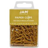 Jam Paper Small Clips, Gold, 100/pack 21832058