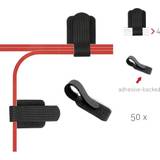 Kabelklammer Label The Cable Wall hook/loop fastener Black 50 pc(s)